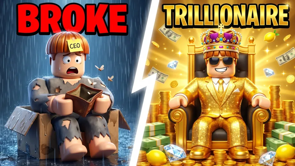 Episode thumbnail: broke Nigel versus trillionaire Nigel